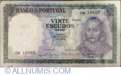 Image #1 of 20 Escudos 1960 (26. VII.) - semnături Rafael da Silva Neves Duque / António Osório Pereira de Castro.