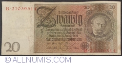 Image #1 of 20 Reichsmark 1929 (22. I.) - G