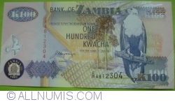 Image #1 of 100 Kwacha 1992 - signature Dr. J. Mwanza