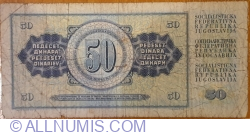 50 Dinara (4. XI.) - 1981 replacement note