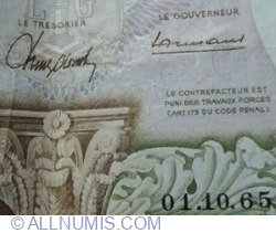100 Franci 1965 (1. X.)