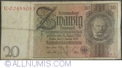 Image #1 of 20 Reichsmark 1929 (22. I.) - N