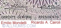 10 Pesos ND (1973-1976) - signatures Emilio Mondelli/ Ricardo A. Cairoli