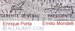 10 Pesos ND (1973-1976) - semnături Enrique Porta / Emilio Mondelli