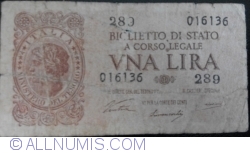 Image #1 of 1 Lira 1944 (23. XI.)