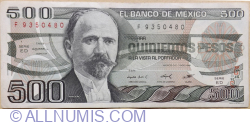 Image #1 of 500 Pesos 1984 (7. VIII.) - Serie ED