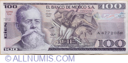100 Pesos 1981 (3 .IX.) - Serie UJ