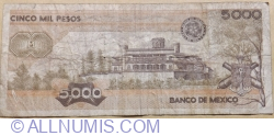 Image #2 of 5000 Pesos 1987 (24. II.) - Serie JT