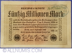 Image #1 of 50 Millionen (50 000 000) Mark 1923 (1. IX.) - 5