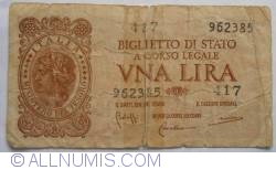 Image #1 of 1 Lira 1944 (23. XI.)