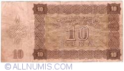 10 Kuna 1941 (30. VIII.) - prefixul seriei dintr-o singură literă