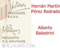 10 Pesos ND (2003) - semnături Hernán Martín Pérez Redrado / Alberto Edgardo Balestrini