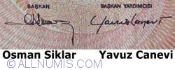 100 Lira ND (1984) - semnături Osman ŞIKLAR/ Yavuz CANEVİ