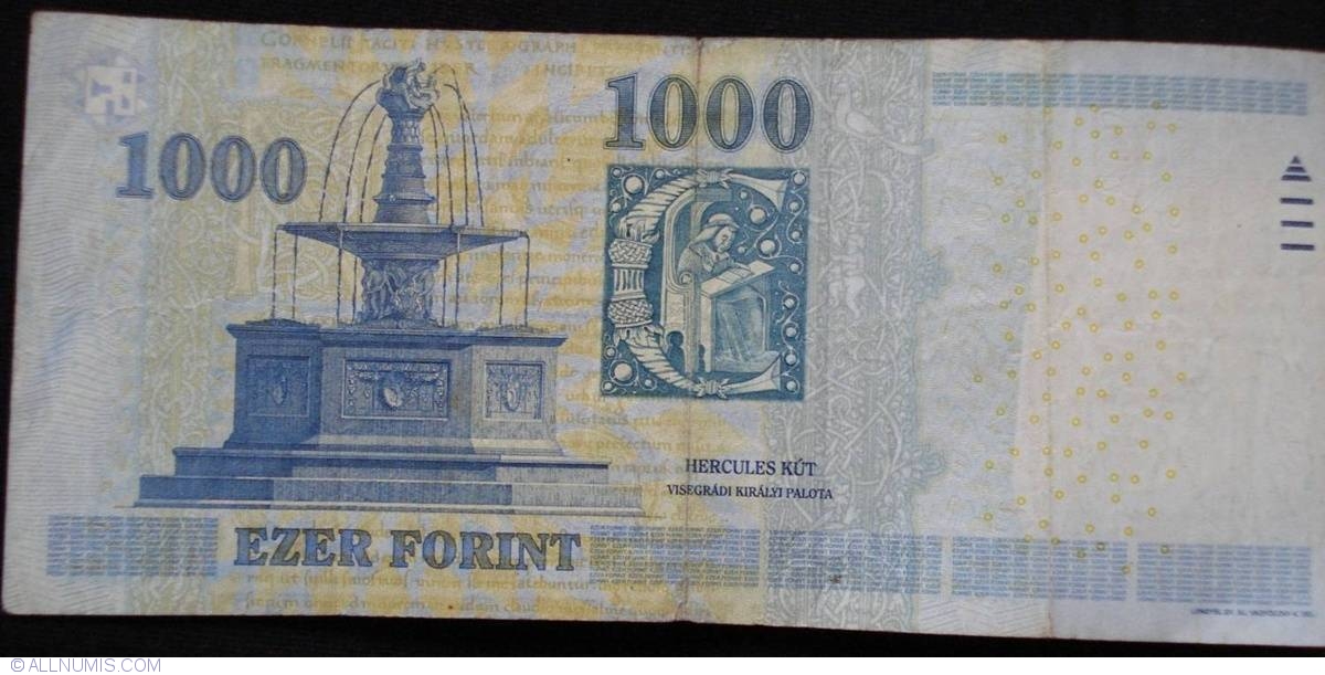 1000 Forint 2011, 1997-2015 Issue - 1000 Forint - Hungary - Banknote - 5575