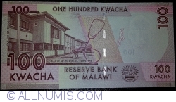 Image #2 of 100 Kwacha 2016 (1. I.)
