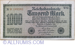 1000 Mark 1922 (15. IX.) - 8