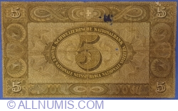 5 Franken 1946 (31. VIII.) - signatures Erich Blumer / Prof. Dr. Gottlieb Bachmann / Dr. h. c. Paul Rossy