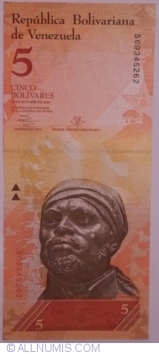 5 Bolivares 2013 (29. X.)