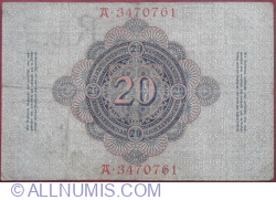 20 Mark 1907 (8. VI.) - R