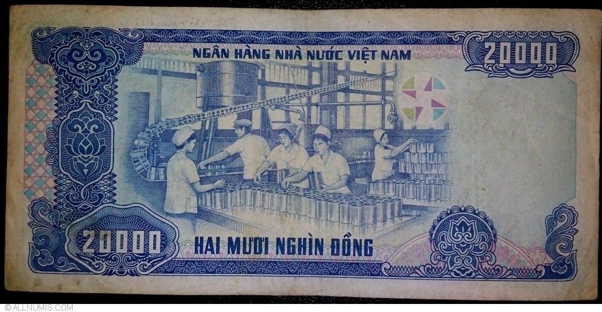 Viet nam Vietnam 20000 Dong 1991 Pick 110.a UNC UNCIRCULATED Banknote 