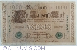 Image #1 of 1000 Mark 1910 (21. IV.) - H (Retiparită 1918-1922)