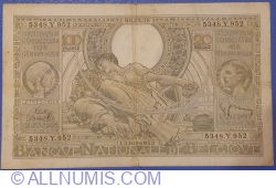 Image #1 of 100 Francs = 20 Belgas 1938 (8. XII.)