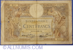 Image #1 of 100 Francs 1938 (10. II.)