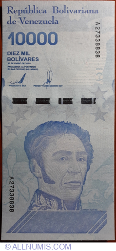 10,000 Bolivares 2019 (22. I.)