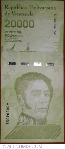 Image #1 of 20 000 Bolivares 2019 (22. I.)