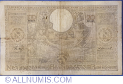 Image #2 of 100 Francs / Frank = 20 Belgas 1936 (2. XI.)