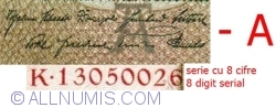 50 Reichsmark 1933 (30. III.) - A (serie cu 8 cifre)