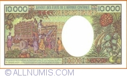 Image #2 of 10,000 Francs ND (1984-1991)