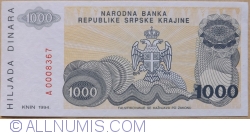 Image #1 of 1000 Dinari 1994