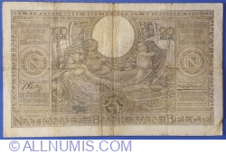 Image #2 of 100 Francs / Frank = 20 Belgas 1937 (18. I.)