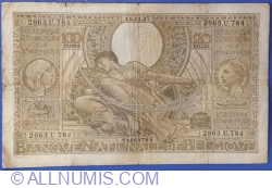 Image #1 of 100 Francs / Frank = 20 Belgas 1937 (18. I.)