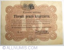 Image #1 of 15 Pengő - Krajczar 1849 (1. I.)