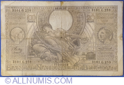100 Francs / Frank = 20 Belgas 1937 (8. II.)