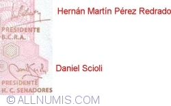 20 Pesos ND (2003) - signatures Hernán Martín Pérez Redrado/ Daniel Scioli