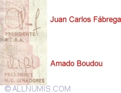 20 Pesos ND (2003) - signatures Juan Carlos Fábrega/ Amado Boudou