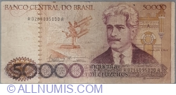 50,000 Cruzeiros ND (1984) - signatures Ernane Galvêas / Affonso Celso Pastore.