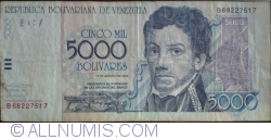 5000 Bolivares 2002 (13. VIII.)