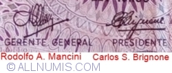 10 Pesos ND (1970-1973) - semnături Rodolfo A. Mancini / Carlos S. Brignone