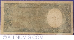 50 Pesos ND (1947-1958) - semnături Arturo Maschke Tornero / Felipe Herrera Lane