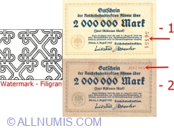 2 Millionen Mark 1923 (8. VIII.) - 2