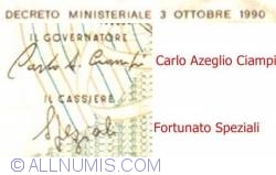 2000 Lire 1990 - semnături Carlo Azeglio Ciampi/ Fortunato Speziali