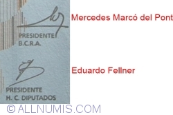 10 Pesos ND(2003) - signatures Mercedes Marcó del Pont/ Eduardo Fellner
