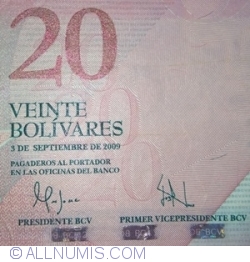 20 Bolivares 2009 (3. IX.)