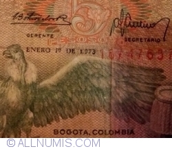 5 Pesos 1973 (1. I.)