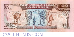 Image #2 of 20 Shillings = 20 Shilin  (18. V) (- supratipar pe vechea emisiunea 1994)