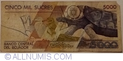 Image #2 of 5000 Sucres 1987 (1. XII.) - Serie AF